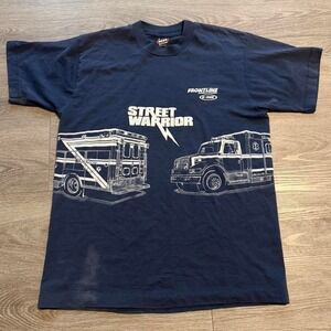 Vintage 90s E-ONE Frontline Ambulance Shirt M Single Stitch Fruit of the Loom